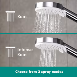 hansgrohe Crometta E Showerpipe 240 1jet with thermostatic shower mixer - Additional view 4