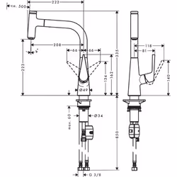 Hansgrohe Talis Select S Stainless steel