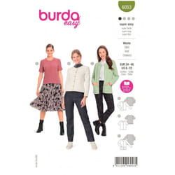 Burda Sewing Pattern 6053 Women 8-22 (34-48) Tops, Jackets