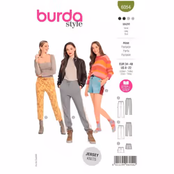 Burda Sewing Pattern 6054 Women 8-22 (34-48) Trousers, Shorts