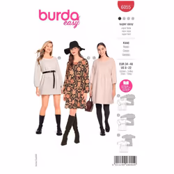 Burda Sewing Pattern 6055 Women 8-22 (34-48) Dresses