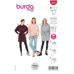 Burda Sewing Pattern 6074 Women 8-18 (34-44) Tops, Dresses