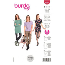 Burda Sewing Pattern 6087 Women 8-18 (34-44) Tops, Dresses