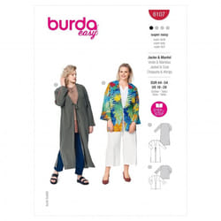 Burda Sewing Pattern 6107 Women 44-54 Jackets, Coats