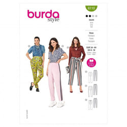 Burda Sewing Pattern 6110 Women 34-44 Trousers