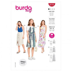 Burda Sewing Pattern 6118 Women 34-44 Tops, Dresses