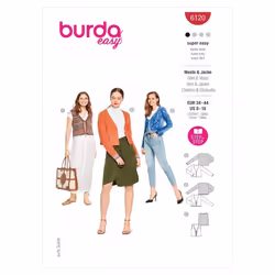 Burda Sewing Pattern 6120 Women 34-44 Jackets, Waistcoats