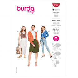 Burda Sewing Pattern 6120 Women 34-44 Jackets, Waistcoats