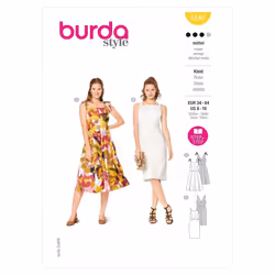Burda Sewing Pattern 6140 Women 34-44 Dresses
