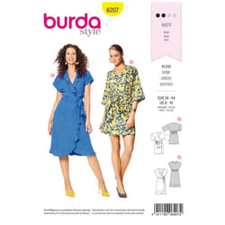 Burda Sewing Pattern 6207 Women Sizes 8-18 Dresses