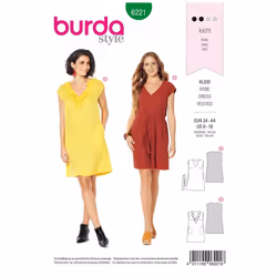 Burda Sewing Pattern 6221 Women Sizes 8-18 Dresses