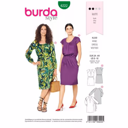 Burda Sewing Pattern 6222 Women Sizes 8-18 Dresses
