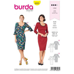 Burda Sewing Pattern 6223 Women Sizes 8-18 Dresses