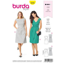 Burda Sewing Pattern 6239 Women Sizes 8-18 Dresses