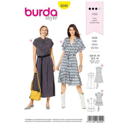 Burda Sewing Pattern 6240 Women Sizes 8-18 Dresses