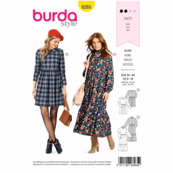 Burda Sewing Pattern 6265 Women 34-44 Dresses