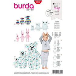 Burda Sewing Pattern 6303 Baby S-M-L Toys