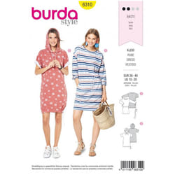 Burda Sewing Pattern 6310 Women 10-20 Dresses