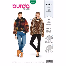 Burda Sewing Pattern 6359 Women 10-20 Jackets, Coats