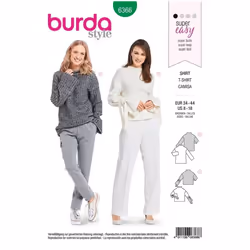 Burda Sewing Pattern 6366 Women 8-18 Tops