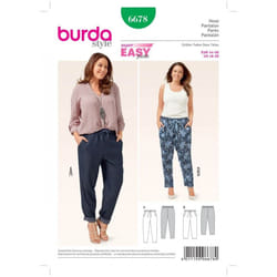 Burda Sewing Pattern 6678 Women 18-30 Trousers