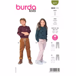 Burda Sewing Pattern 9271 Kids 5-10 (110-140) Trousers