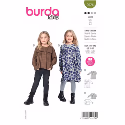 Burda Sewing Pattern 9274 Kids 5-10 (110-140) Dresses