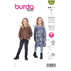 Burda Sewing Pattern 9274 Kids 5-10 (110-140) Dresses