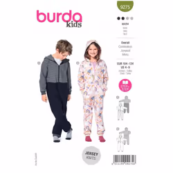 Burda Sewing Pattern 9275 Kids 4-9 (104-134) Onesies