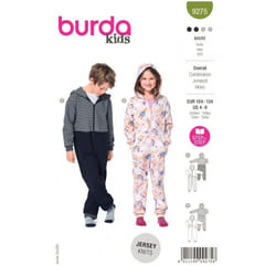 Burda Sewing Pattern 9275 Kids 4-9 (104-134) Onesies