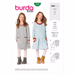 Burda Sewing Pattern 9286 Kids 56-98 Dresses