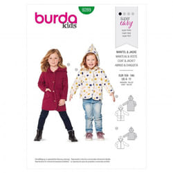Burda Sewing Pattern 9289 Kids 104-146 Jackets, Coats