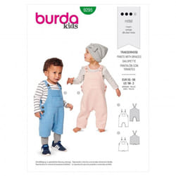 Burda Sewing Pattern 9295 Baby, Kids 56-98 Dungarees
