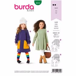 Burda Sewing Pattern 9310 Kids 92-122 Dresses