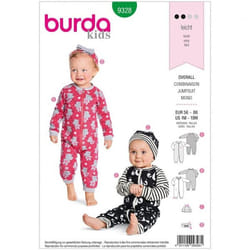 Burda Sewing Pattern 9328 Baby 1M-18M Onesies