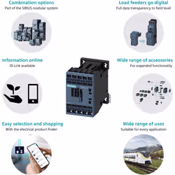 Siemens CONTACTOR,AC3:4KW 1NC AC230V 50/60HZ - Additional view 7