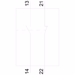 Siemens TRANSVERSE AUX. SWITCH 1NO + 1NC - Additional view 3