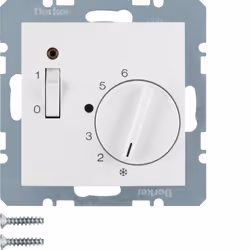 Hager 20308989, Rotary switch, White, 250 V, 50 - 60 Hz