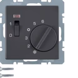 Berker 20306086, Rotary switch, Anthracite