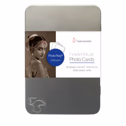 Hahnemühle Photo Rag 308, 308 g/m², Inkjet, 10x15 cm, White, 30 sheets