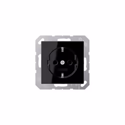 Jung 1520 SW Schuko Socket 16 A 250 V Series A Black 250 V