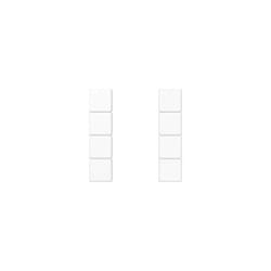 Jung A504TSAWW Complete 4-Part Switch Set