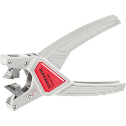 JOKARI 20310 Sensor Special ""Mini"" for Stripping Sensor/Actuator Cables with PUR or PVC Sheathing  3.20 mm to 4.40 mm Diameter  Gray with Red Insert