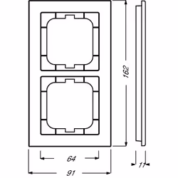 Busch-Jaeger 1754-0-4438 wall plate/switch cover White