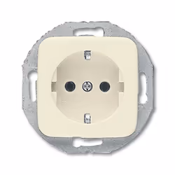 Busch-Jaeger 2011-0-1342, CEE 7/3, 2P+E, White, 250 V, 16 A, 71 mm