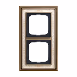Busch-Jaeger 1722-846, Brass, Ivory, Metal, Screwless, Busch-Jaeger, Matte, IP20