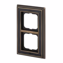 Busch-Jaeger 1722-843, Black, Brass, Metal, Screwless, Busch-Jaeger, Matte, IP20