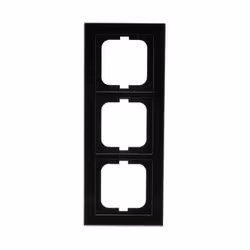Busch-Jaeger 1723-245, Black, Glass, Screwless, Busch-Jaeger, Glossy, IP20