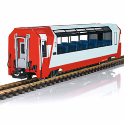 LGB RhB Panorama Car, 2nd Class, Train model, Preassembled, RhB Panorama Car, 2nd Class, Any gender, 15 yr(s), Blue, Red