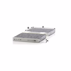 Mann Filter CUK 19 004 Automotive Cabin Air Filter with Activated Carbon  Car & Truck Passenger Compartment OEM Filter Replacement for BMW: X3 and X4